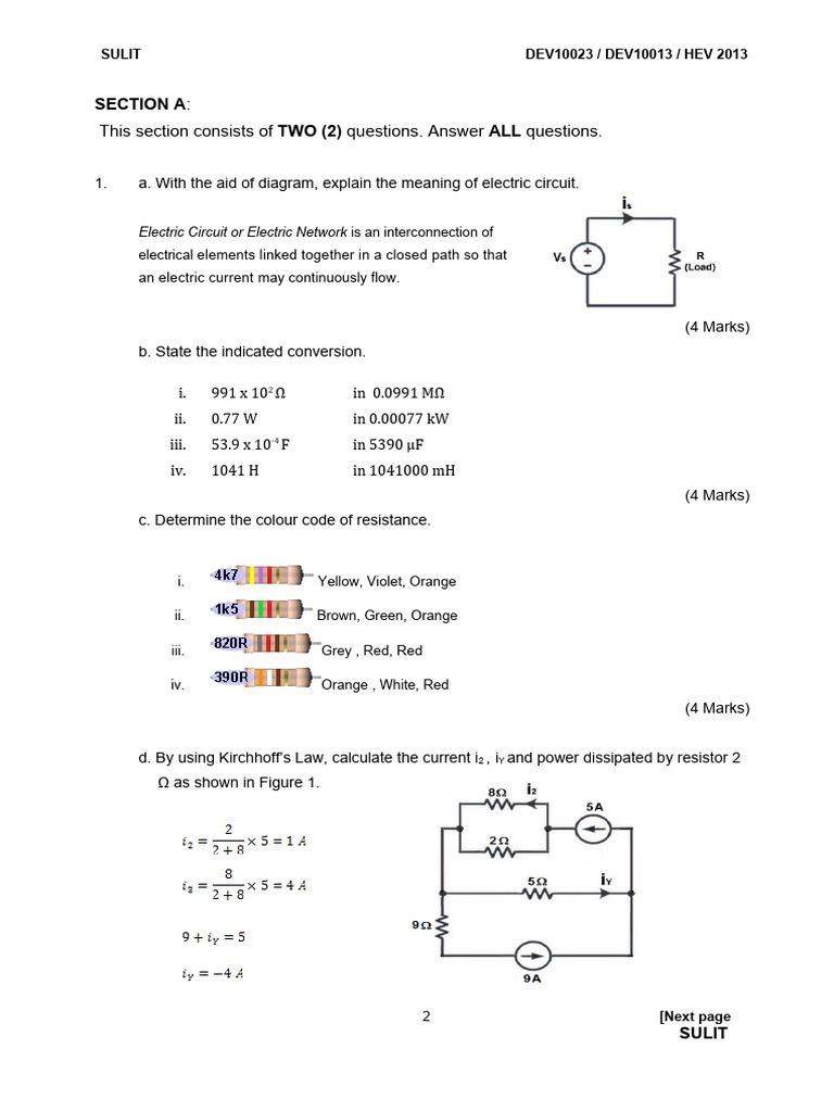 Answer Skema2 Pdf Electrical Network Capacitor