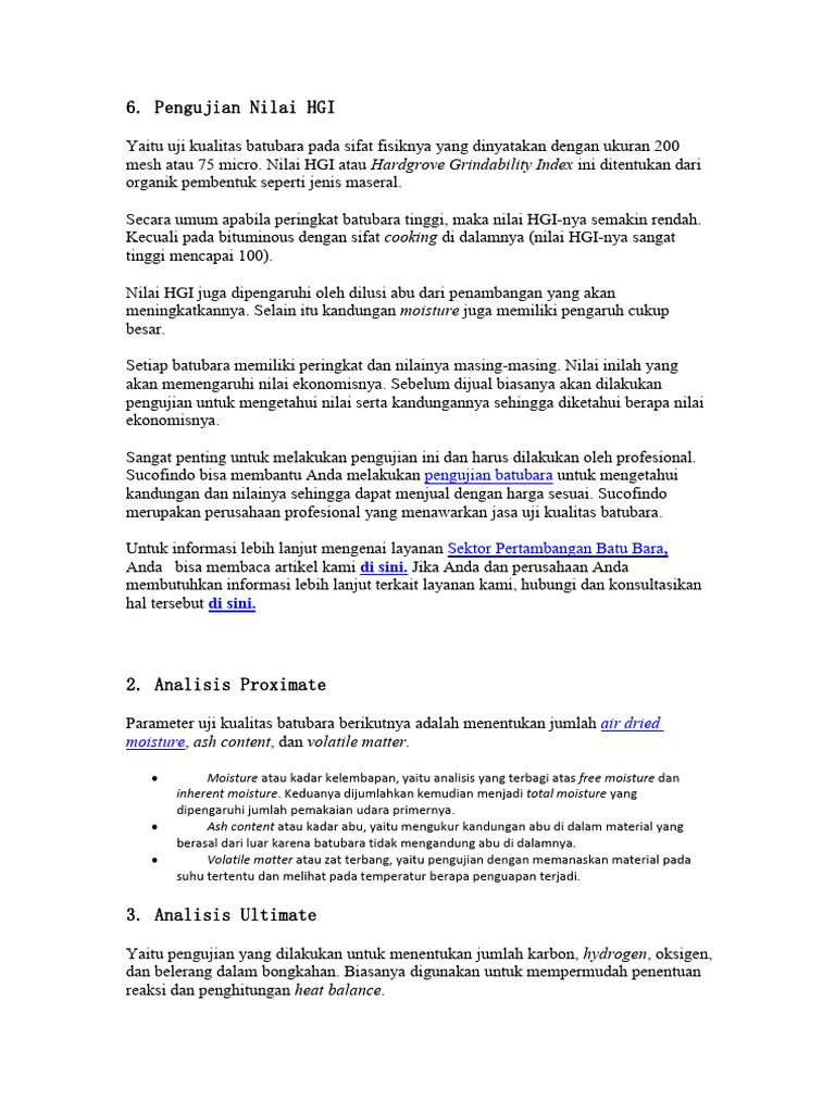 Analisa Ilmiah Uji Kelayakan Batubara 004 | PDF | Teknologi & Rekayasa