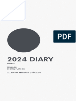 M Hina 2024 Digital Planner - Sun Start