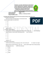 Soal Penilaian Sumatif Tengah Semester II Tahun Pelajaran 2023-2024