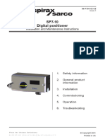 SP7-10 Digital Positioner: Installation and Maintenance Instructions
