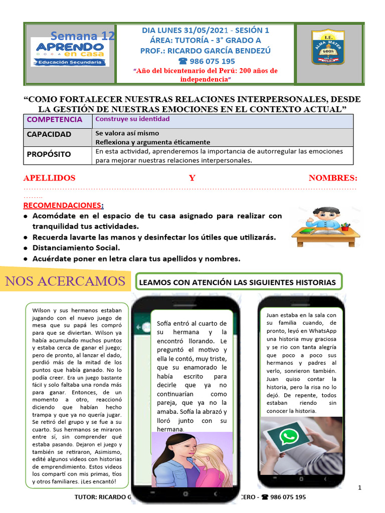 Gestión de emociones en relaciones interpersonales | PDF | Ira | Las ...