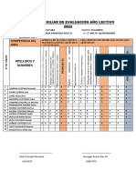 Registro Arte y Cultura 2° Sec de I Bimestre