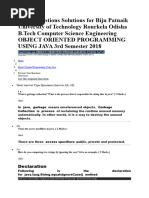 3rd Sem Oops 2018 Questions Bput
