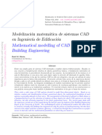 Modelización Matemática de Sistemas CAD en Ingeniería de Edificación