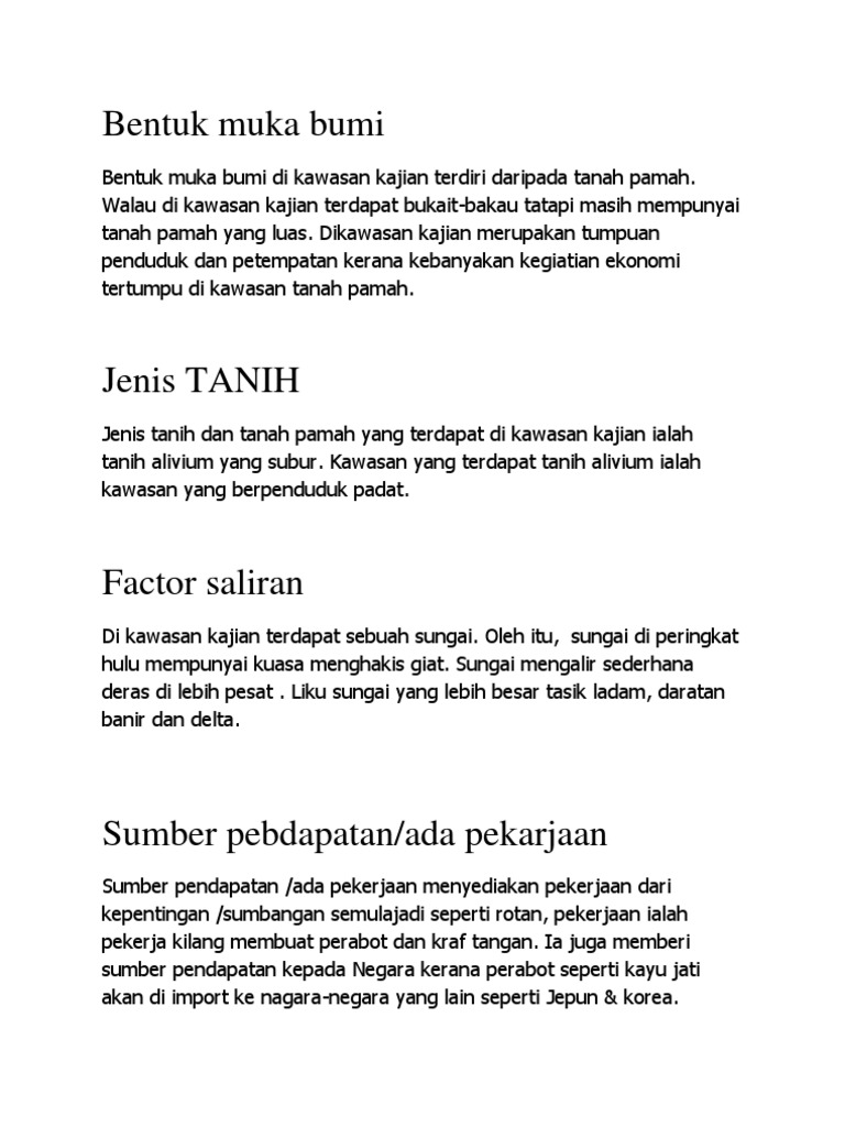 Bentuk Muka Bumi Pdf