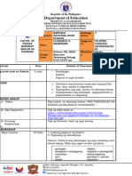 CATCH UP FRIDAY READING PLAN SA Grade 8 Filipino January 12-Feb 16