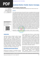 Anesthesia Machine Safety Checklist | PDF | Anesthesia | Respiration
