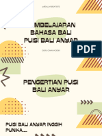 Bahasa Bali Puisi Anyar