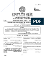 The Telangana Gazette: Published by Authority