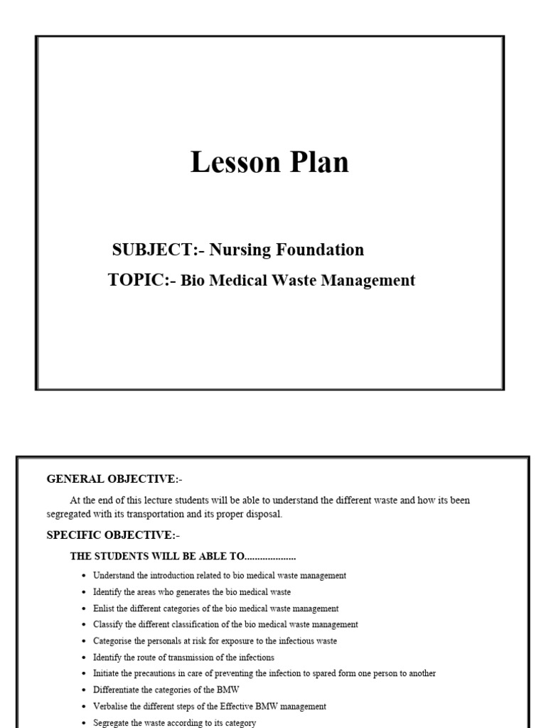 Lesson-Plan BMW | Download Free PDF | Infection | Hiv/Aids