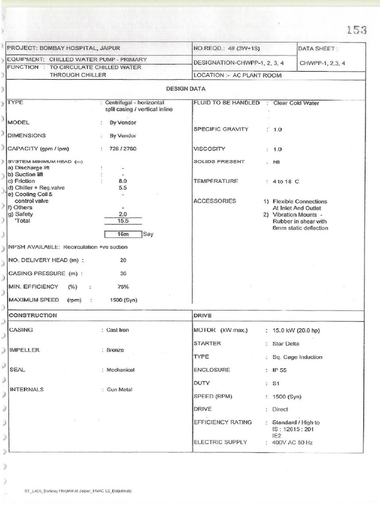 Pump Spec | PDF