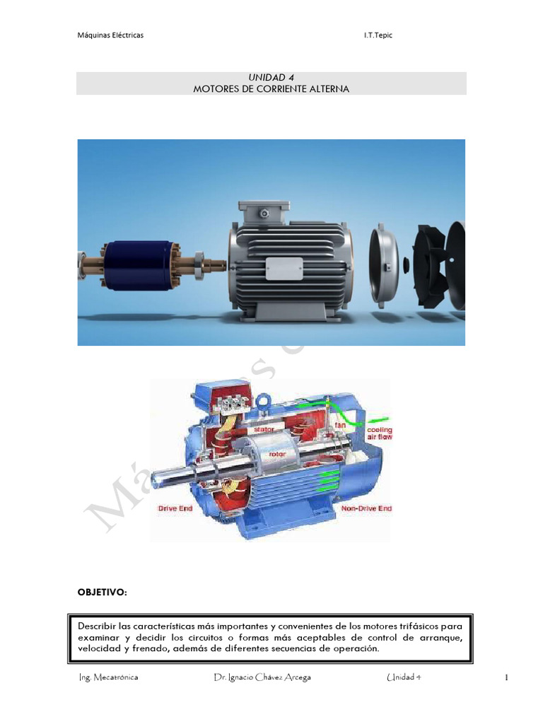 Motores de Corriente Alterna Trifásicos | PDF | Motor eléctrico ...