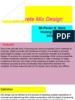 Concrete Mix Design: MR - Pavan N. Neve Visiting Faculty Gcoej