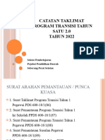 Catatan Taklimat Program Transisi Tahun 1