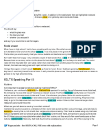 IELTS Speaking 2 and 3 - Food and Cuisine