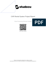 Car Rental System Project Report