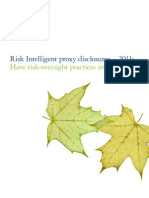 Risk Intelligent Proxy Disclosures 2011