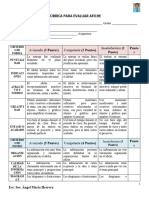 Rúbrica para Evaluar Afiche