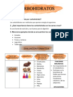 CARBOHIDRATOS - Tabla Comparativa