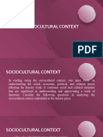 Sociocultural Context (21st Century)