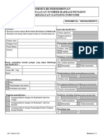 Formulir Permohonan Izin Untuk Kegiatan GAUGING INDUSTRI (Nomor Dokumen - 002-GAU-IND-2013)