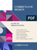 Report in Curriculum Design