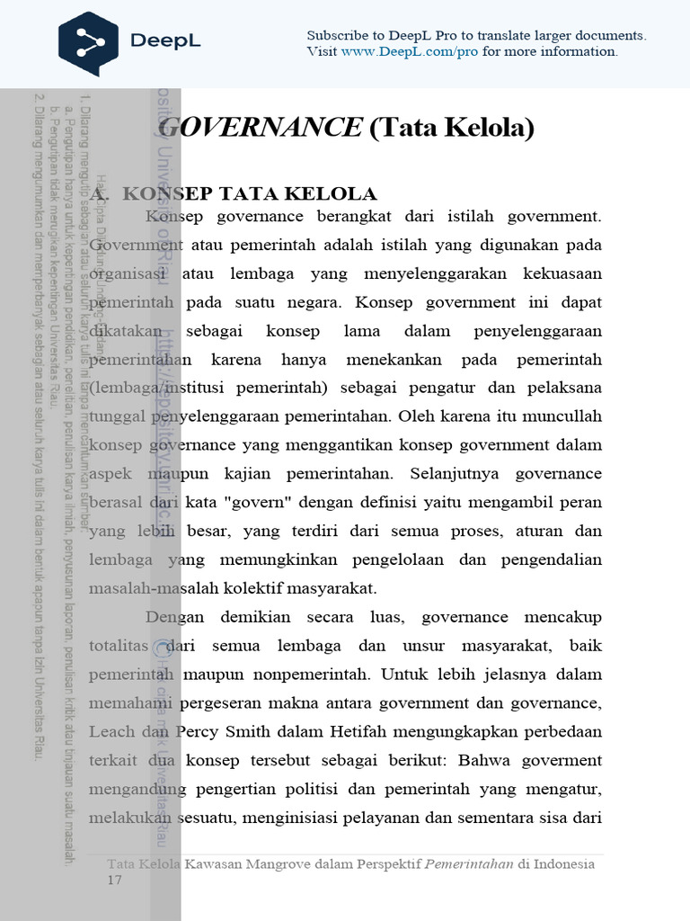 Inovasi dalam Tata Kelola Pemerintahan | PDF