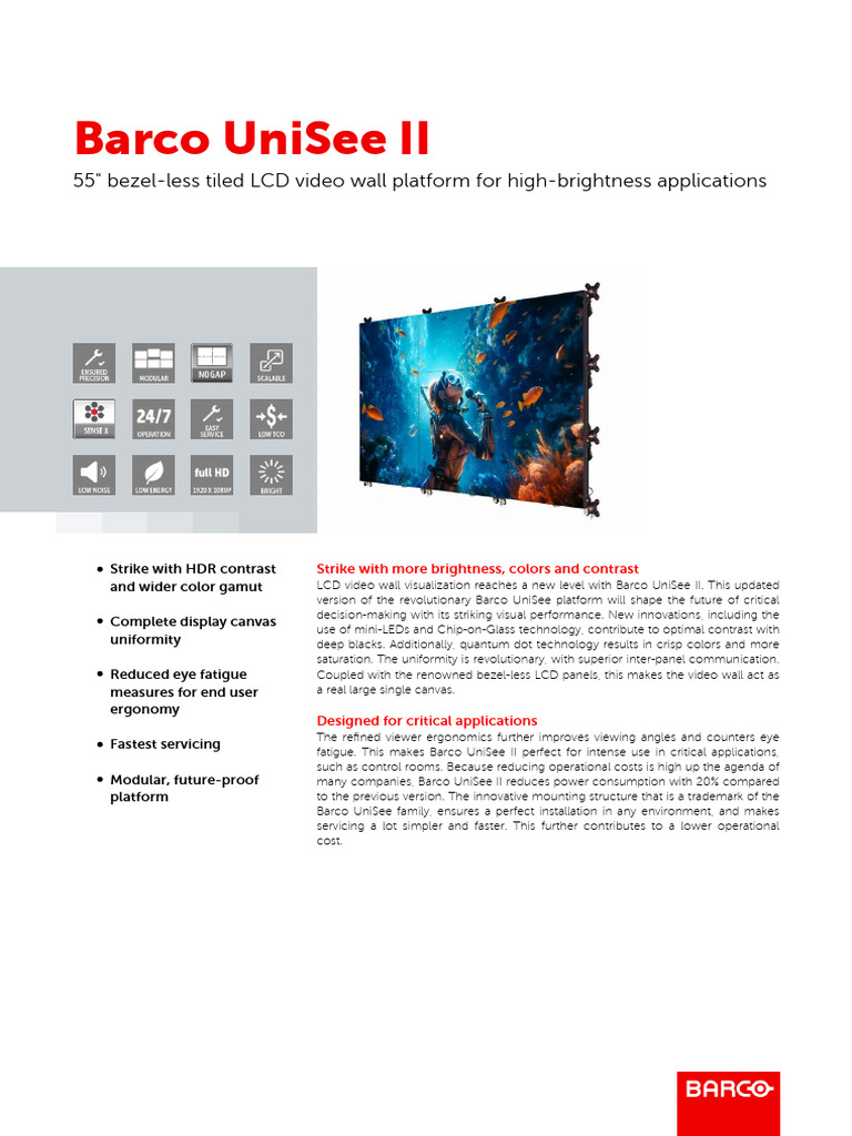Barco UniSee II: 55