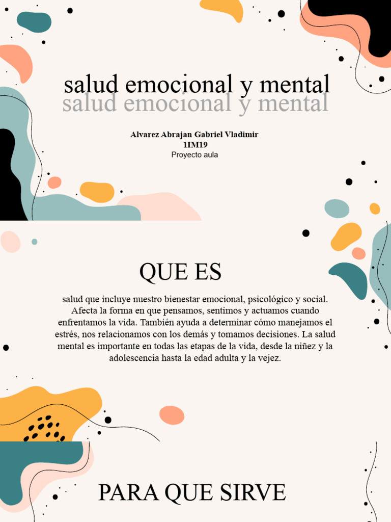 Importancia de la Salud Emocional | PDF | Salud mental | Las emociones
