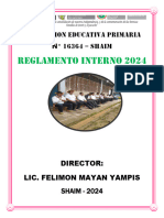 Reglamento Interno Institución Educativa Primaria 16364 - 2024