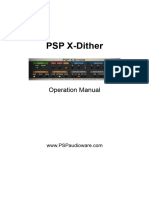 PSP X-Dither: Operation Manual