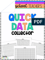 The Preschool Teacher S Quick Data Collector