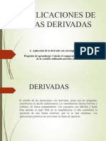 Aplicaciones de Las Derivadas