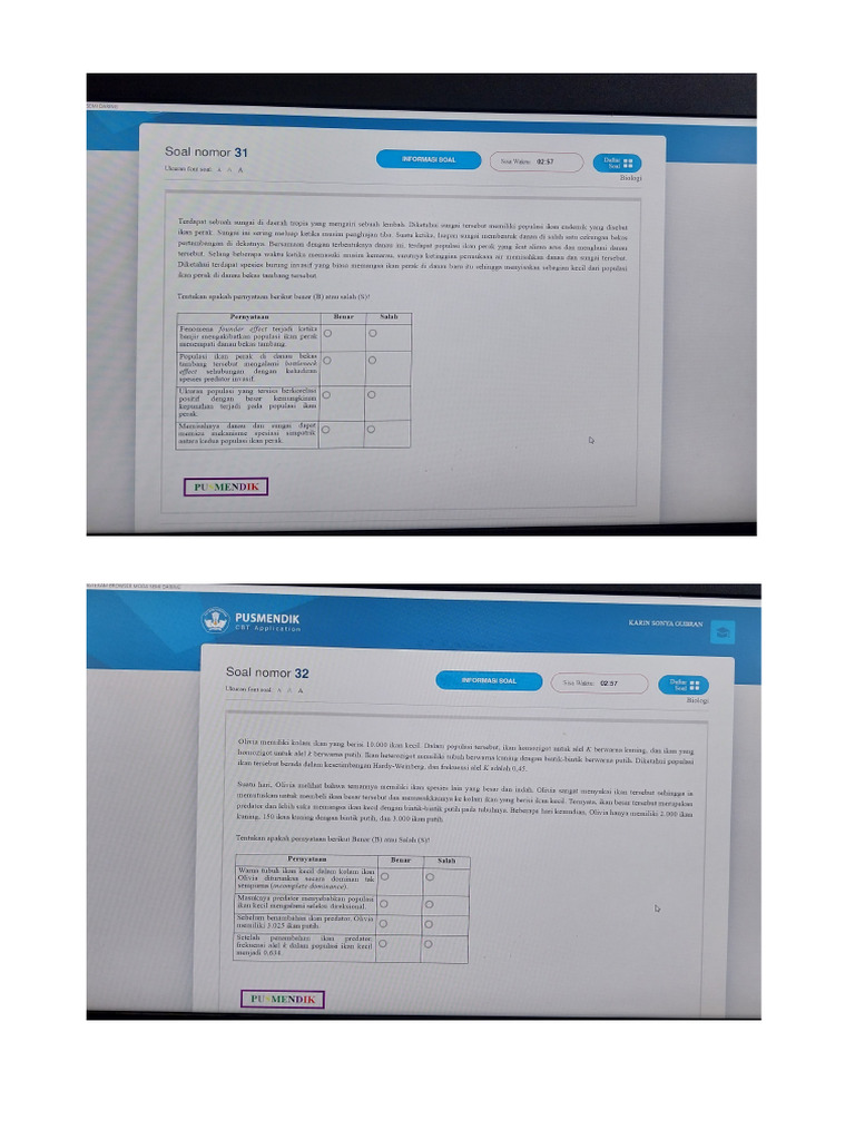 Soal osk biologi pdf