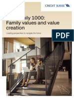 Csri The Family 1000 Family Values and Value Creation