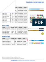 Mark Price List 04 Sep 2023