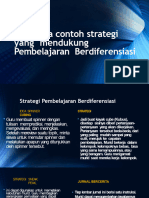 Contoh Strategi Yang Mendukung Pembelajaran Berdiferensiasi