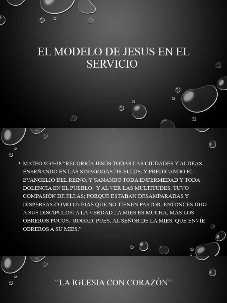 El Modelo de Jesus en El Servicio | PDF | Jesús | Evangelio de Mateo