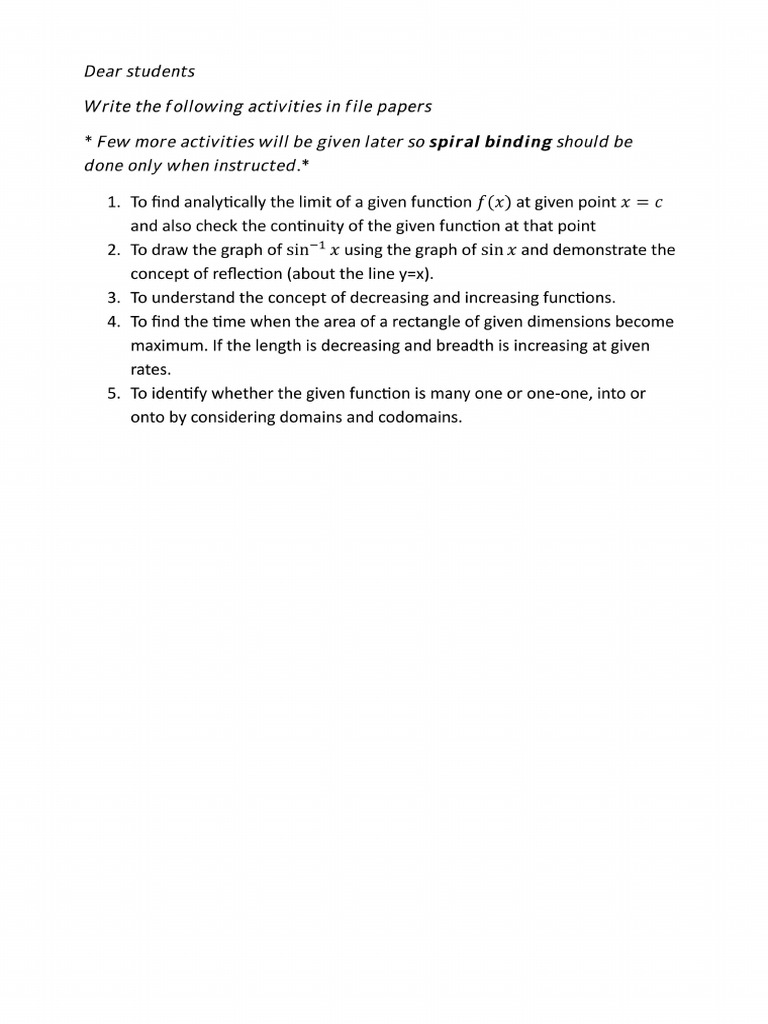 Activities | PDF