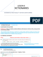 6) 11th LESSON 7 Dictionaries