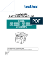 Parts Reference List: Model: DCP-8080DN / DCP-8085DN / MFC-8480DN / MFC-8880DN / MFC-8890DW
