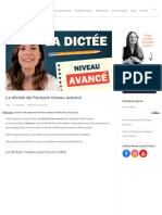 Parlez Vous French - Com - La Dictee Niveau Avance