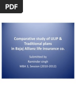 Comparative Study of ULIP & Traditional Plans