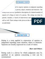 Rating Scale