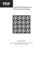 A Practical Introduction To Python Programming Heinold