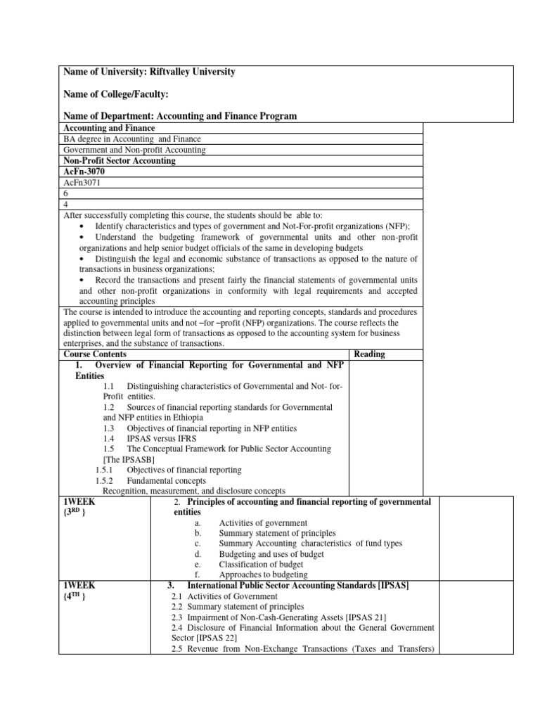 ACCOUNTING FOR NON PROFIT MAKING ORGANIZATION PDF NOTES visual data 2