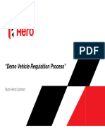 User Manual - Demo Vehicle Requisition Process