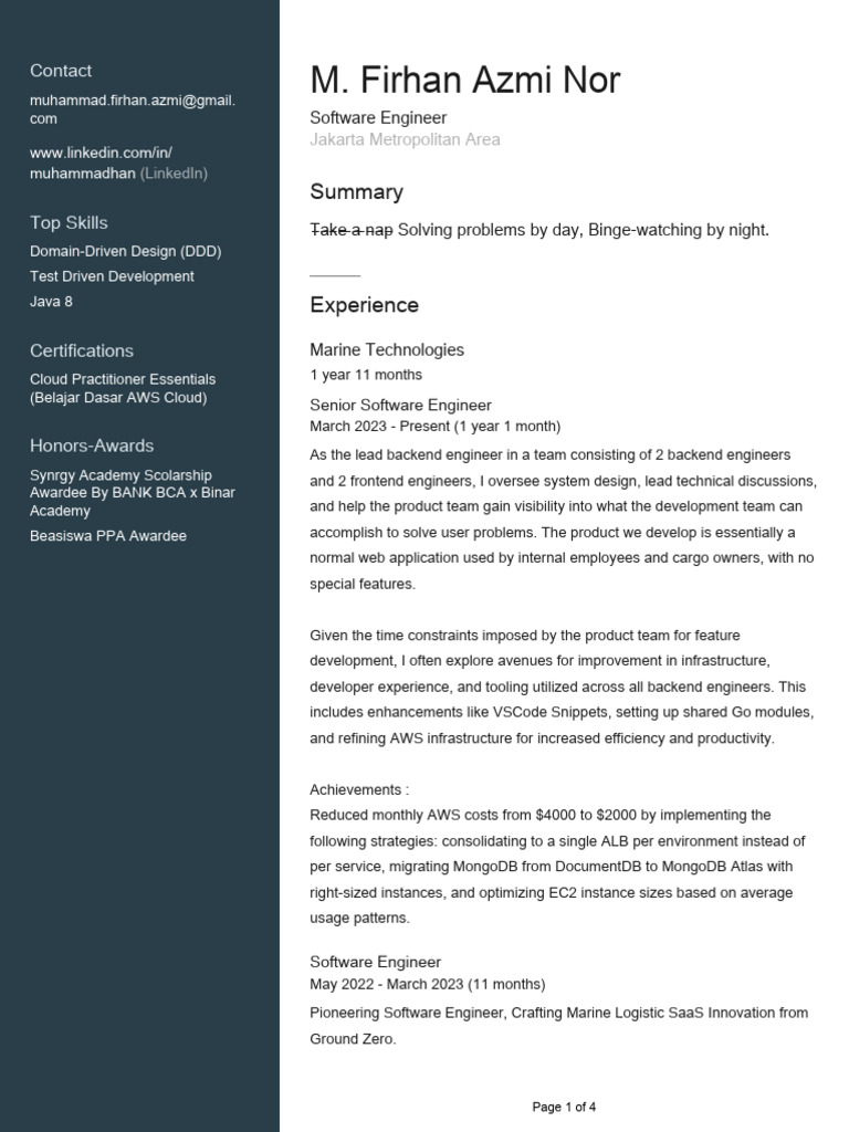 Profile | PDF | Cloud Computing | Amazon Web Services