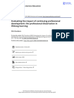 Chambers - 2011 - Evaluating The Impact of Continuing Professional Development The Professional Dissertation in Lifelong Learning